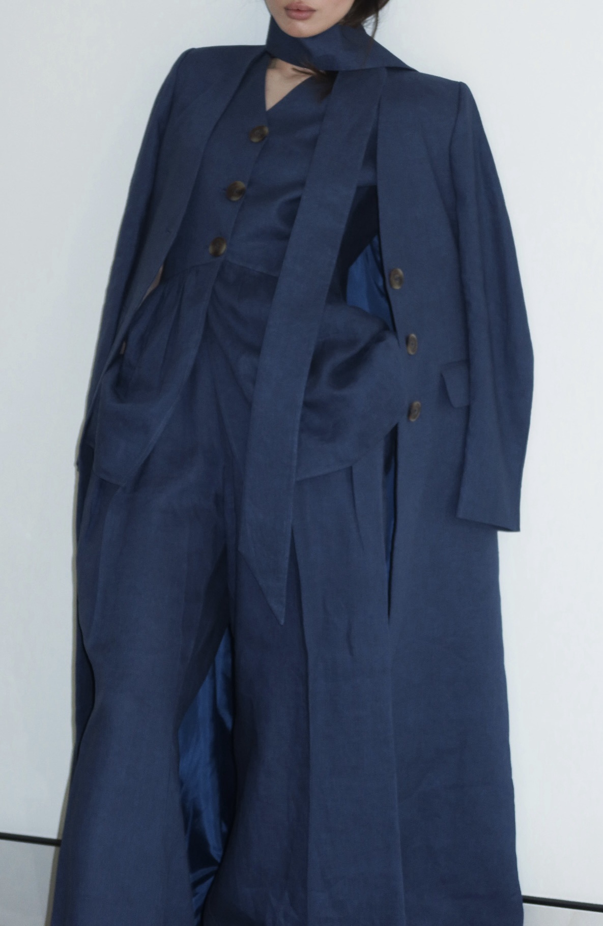 Draped neck - Navy